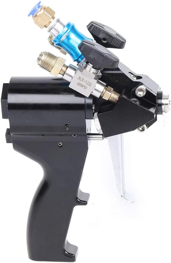 Polyurethane Foam Spray Gun, 35Mpa P2 Pu Polyurea Pouring Air Purge Sprayer 0.2-0.12Mpa High Pressure Self Cleaning Coating