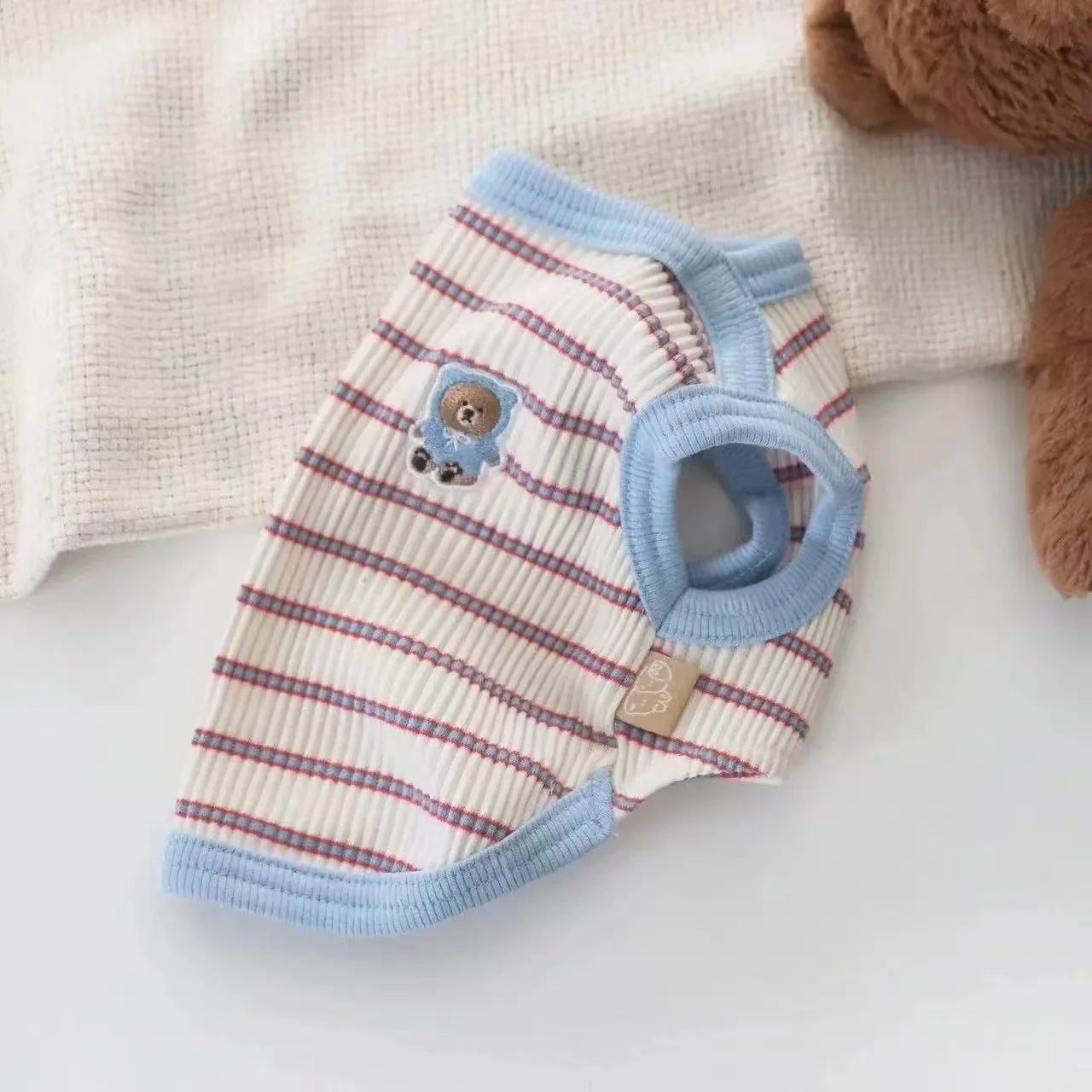 Striped Pet Vest Thin Teddy Bears Pomeranian Yorkshire Small Dog Cats Dogs Clothes Summer Puppy Clothes Dog Cooling Vest