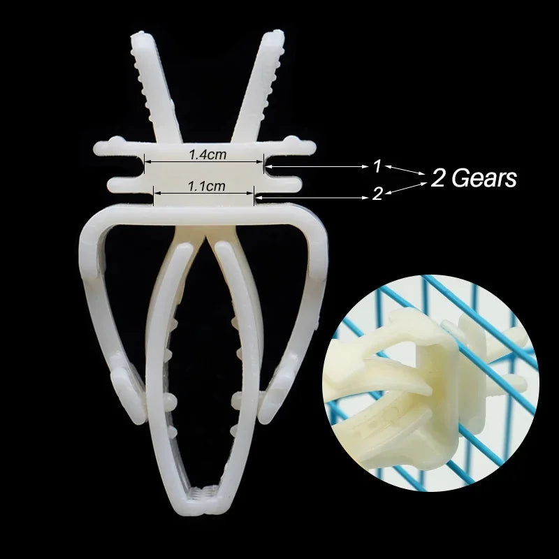 Pet Bird Food Clip Parrot Fruit Vegetables Holder Durable Plastic Clip Cuttlefish Bone Feeder Device Clamp Bird Cage Accessories
