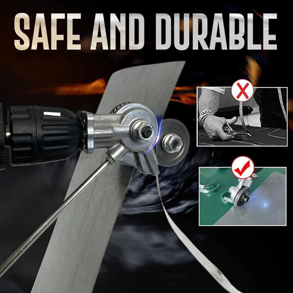 1/2Pcs Electric Drill Cutter Attachment Metal Double Headed Sheet Cutting Tools Cut Plate Punch Shears Drill Plate Cutter Set