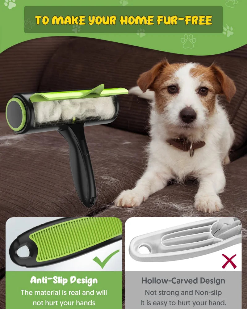 Pet Removes Hairs Cat and Dogs Green Cleaning Brush Fur Removing Animals Hair Brush Couch Sofa Carpets Clothing Combs Supplies