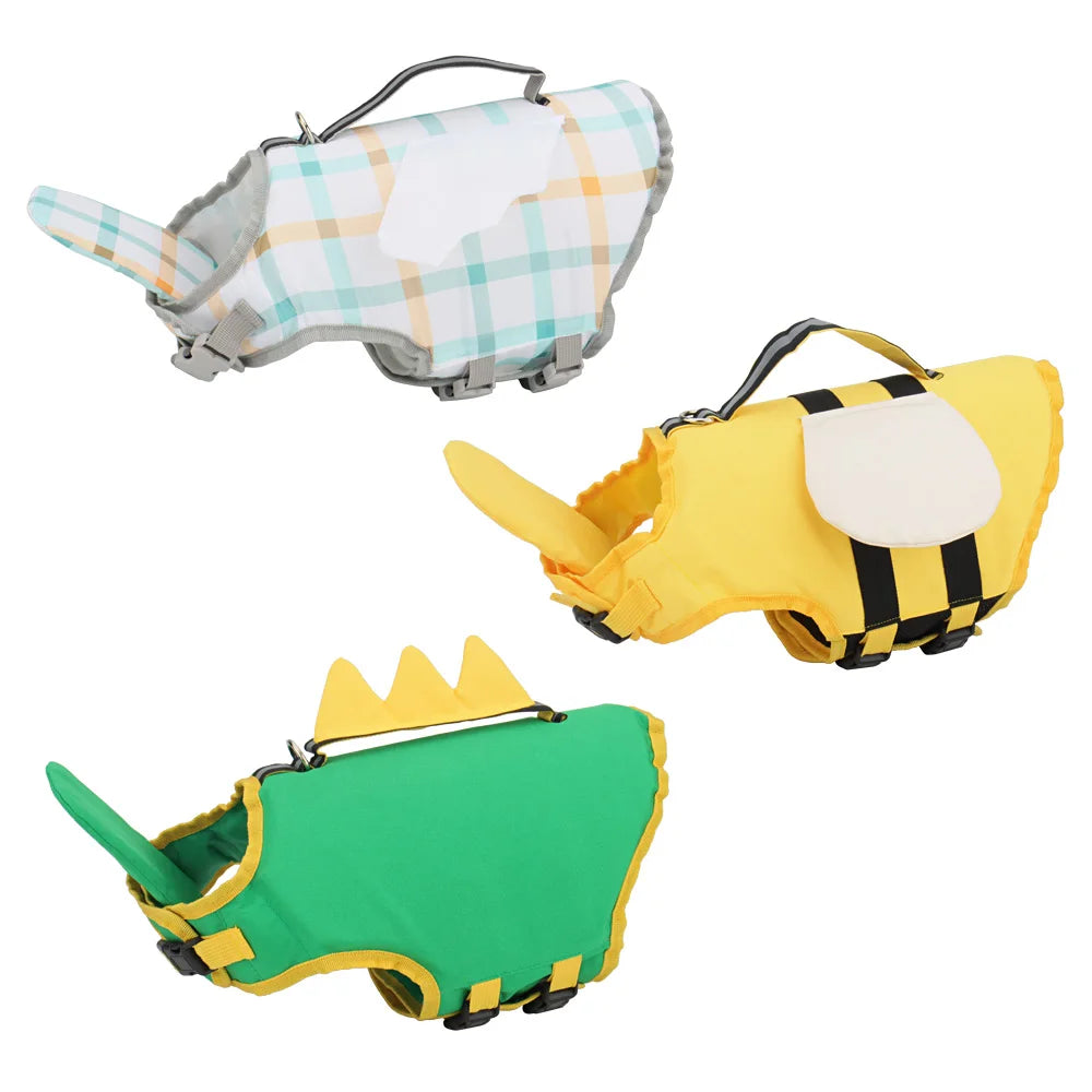 Dog Life Jacket Summer Animal Shape Small Bee Medium Small Big Dogs Vest Swimsuit Pet Swim Suit