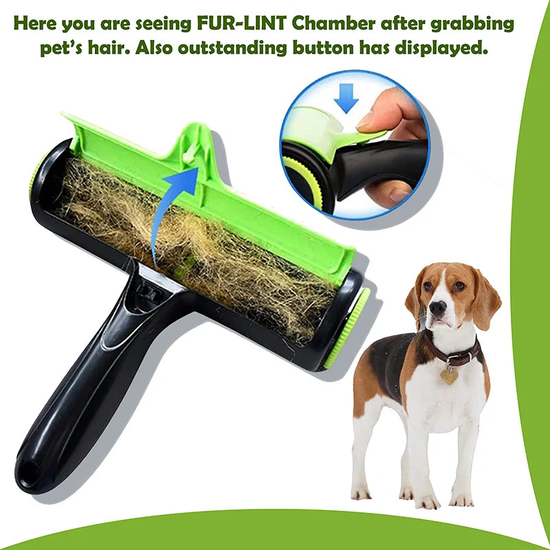 Pet Removes Hairs Cat and Dogs Green Cleaning Brush Fur Removing Animals Hair Brush Couch Sofa Carpets Clothing Combs Supplies