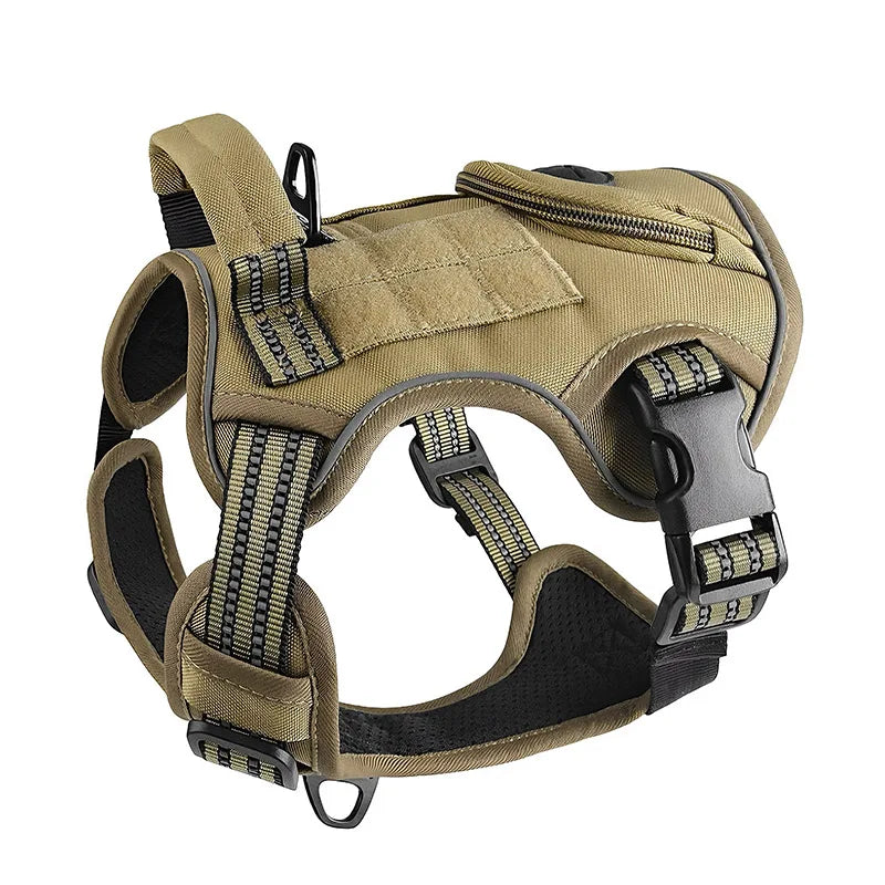 Dog Leash Tactical Dog Chest And Back Large Dog Pet Chest And Back Strap Explosion-Proof Charging Dog Traction Rope
