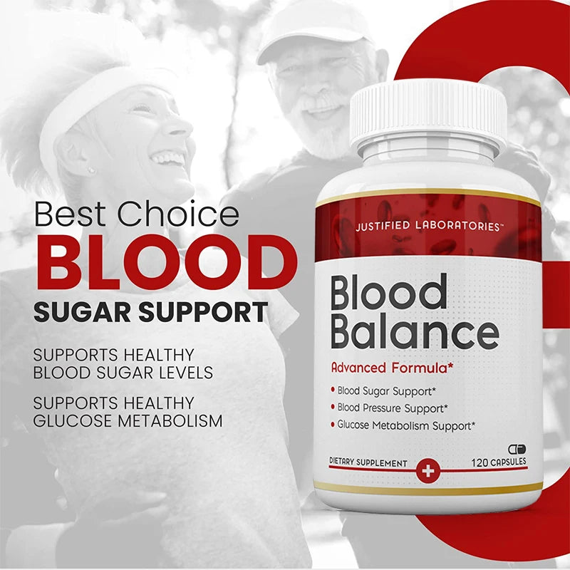 Blood Balancing Supplements - Balance Blood Sugar, Blood Pressure, Heart Health,Glucose Metabolism Support - 120 Capsules