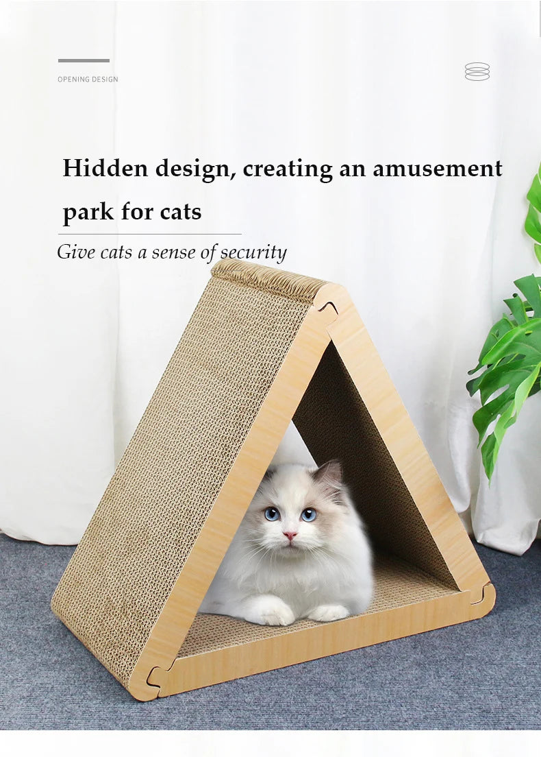 Cat Crapers Cat Tower Scratcher For Cats Combined Triangular 3 In 1 Scratching Post for Cats Multipurpose Cats Pet Products