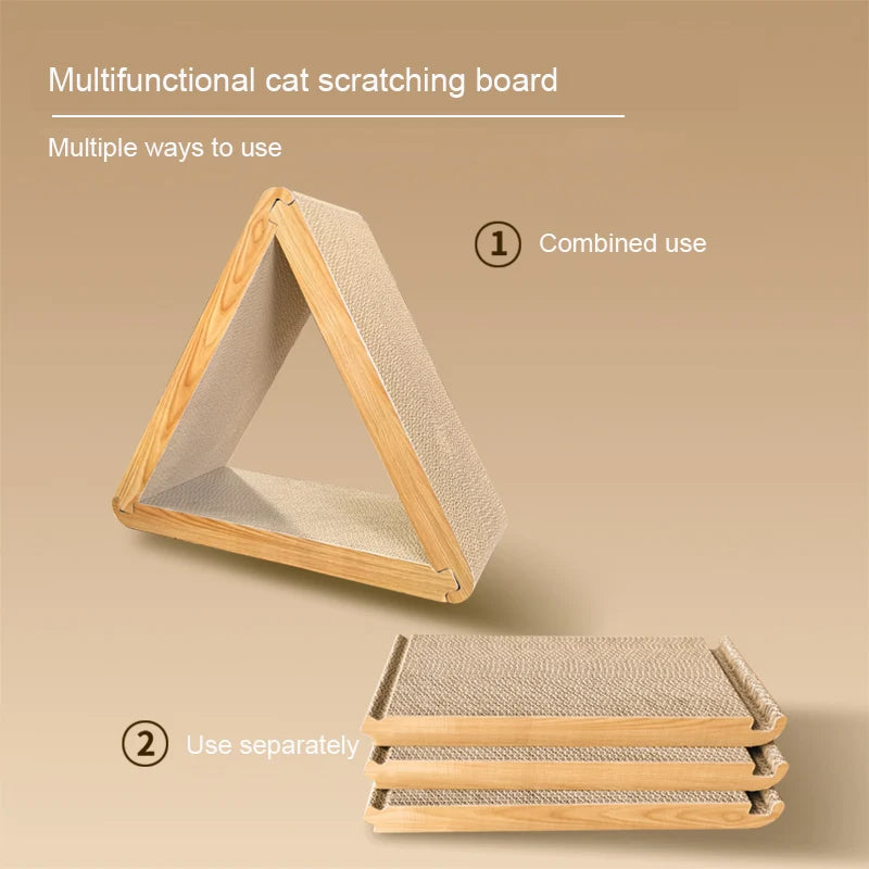 Cat Crapers Cat Tower Scratcher For Cats Combined Triangular 3 In 1 Scratching Post for Cats Multipurpose Cats Pet Products