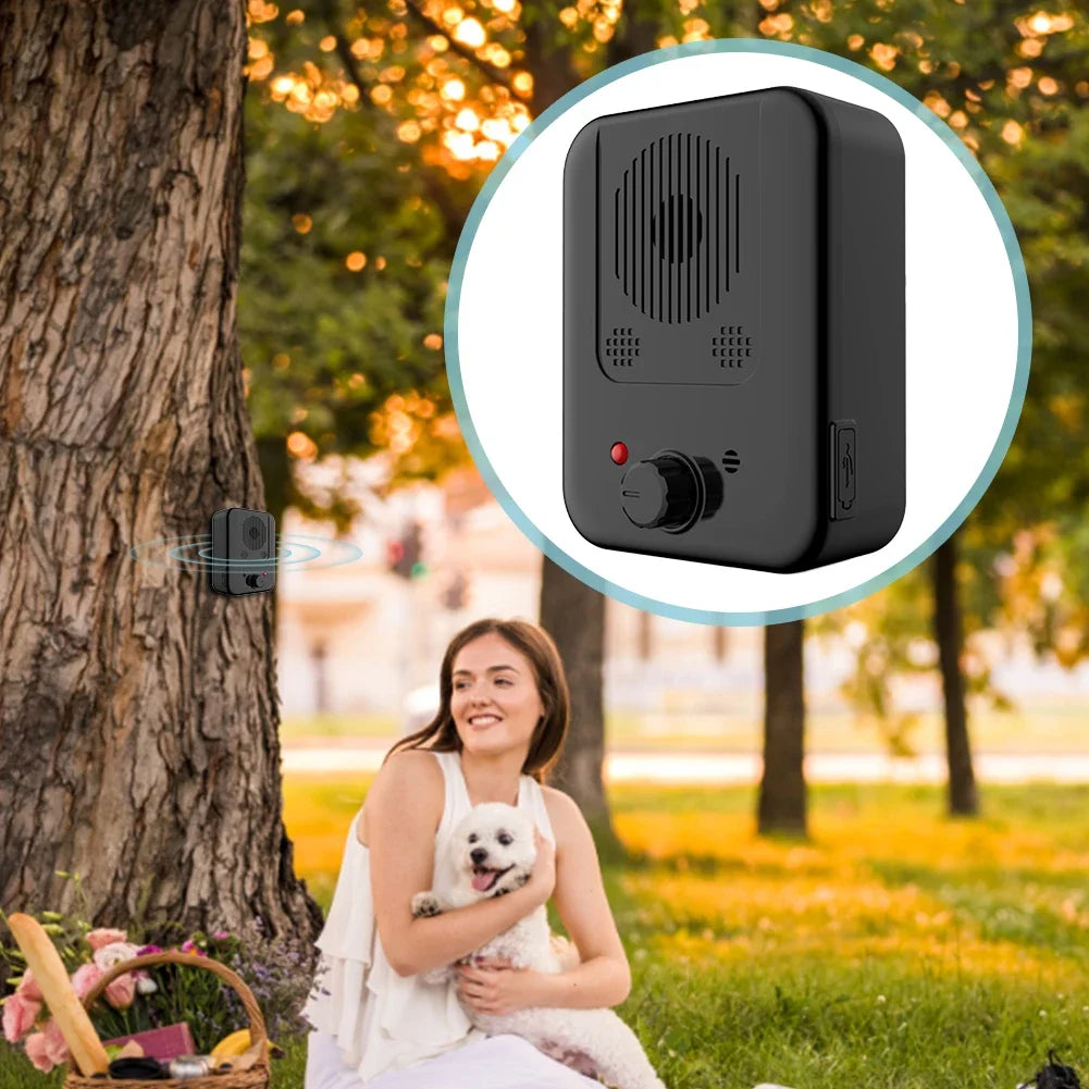 Ultrasonic Anti Barking Device Dog Training Equipment Safe Adjustable Rechargeable Waterproof Anti-Barking Device Pet Supplies