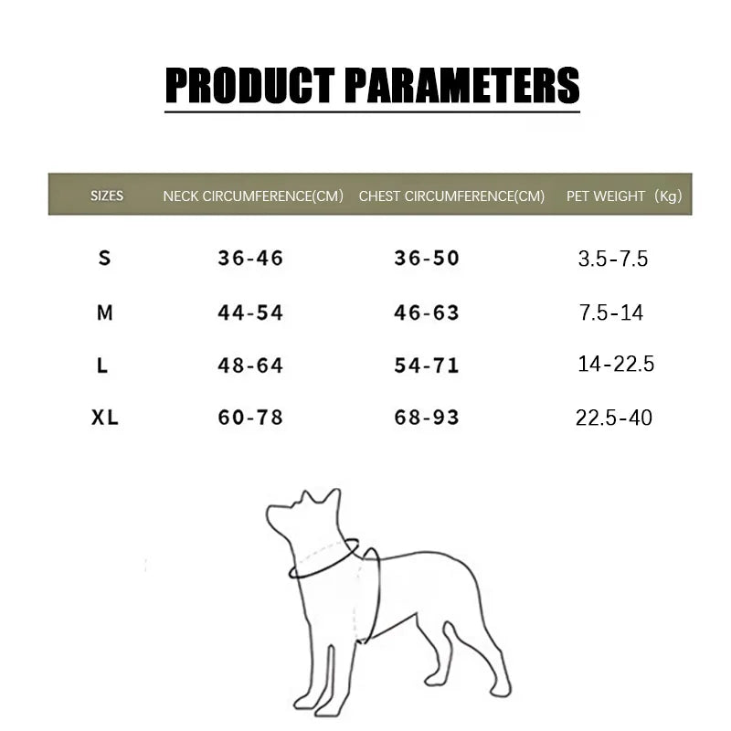 Dog Leash Tactical Dog Chest And Back Large Dog Pet Chest And Back Strap Explosion-Proof Charging Dog Traction Rope