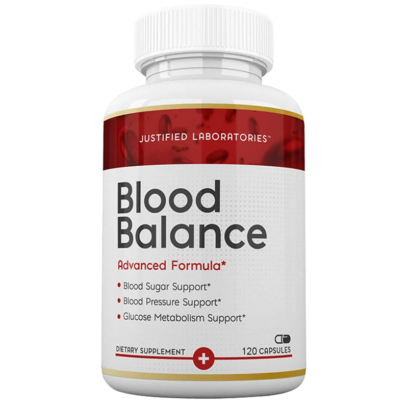 Blood Balancing Supplements - Balance Blood Sugar, Blood Pressure, Heart Health,Glucose Metabolism Support - 120 Capsules