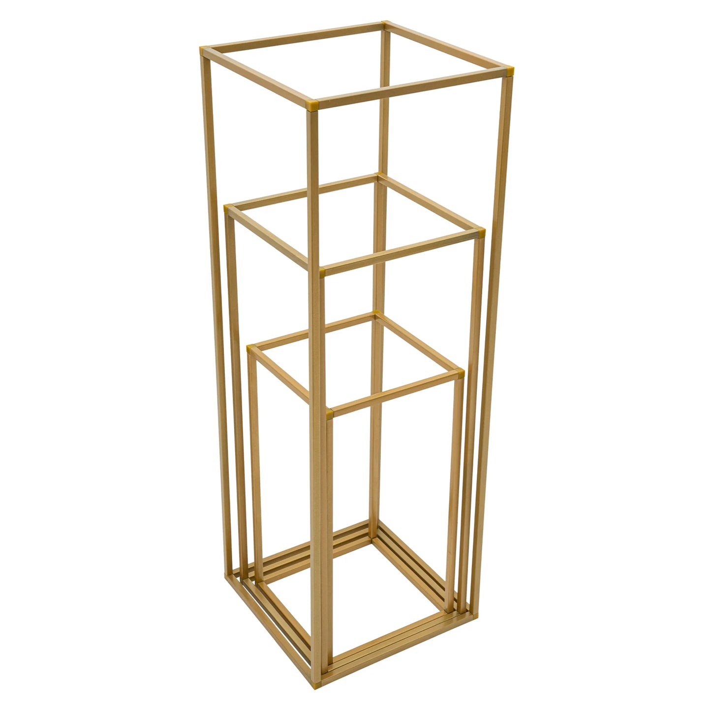12 PCS Metal Flower Stand, Wedding Centerpieces, Pillar Rectangular Geometric Flower Rack for Event Party Decor