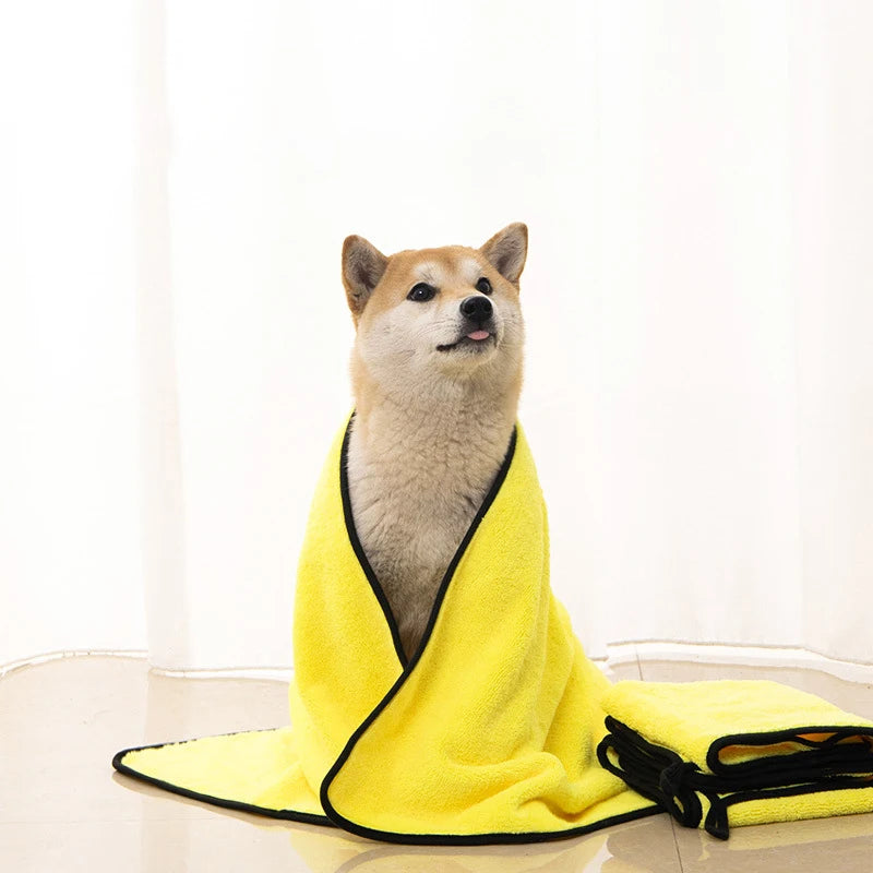 Pet Towel Bath Absorbent Towel Soft Lint-free Dogs Cats Bath Towels Absorbent Quick-drying Small ThickTowel Special Pet Products