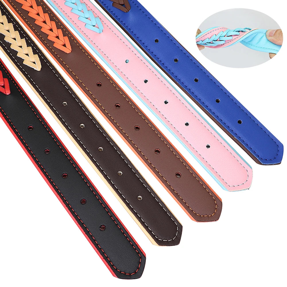 Personalized Dog Collar Custom Pet Puppy Nameplate Collars Free Engraved ID Tag Adjustable For Small Medium Large Dogs Chihuahua