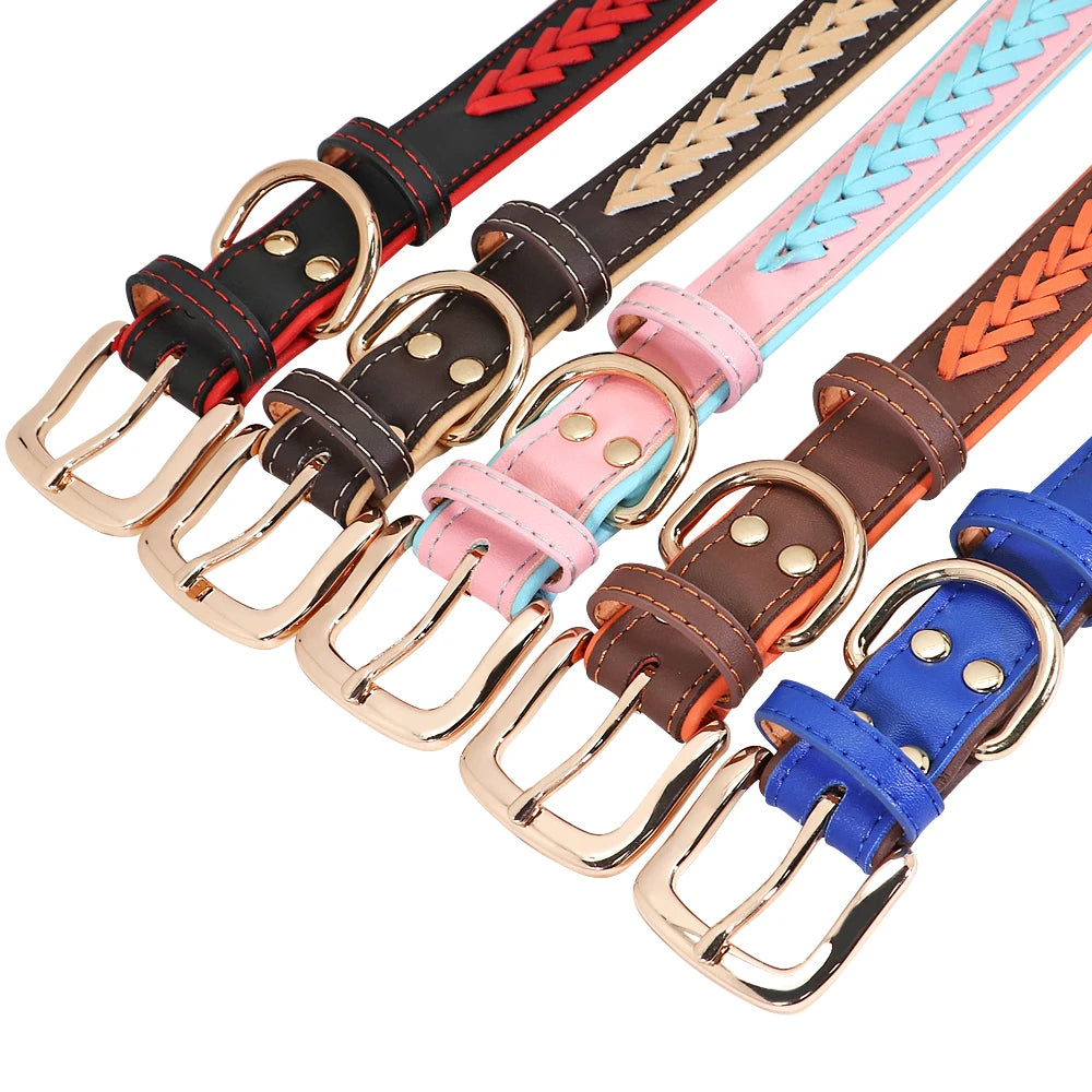 Personalized Dog Collar Custom Pet Puppy Nameplate Collars Free Engraved ID Tag Adjustable For Small Medium Large Dogs Chihuahua