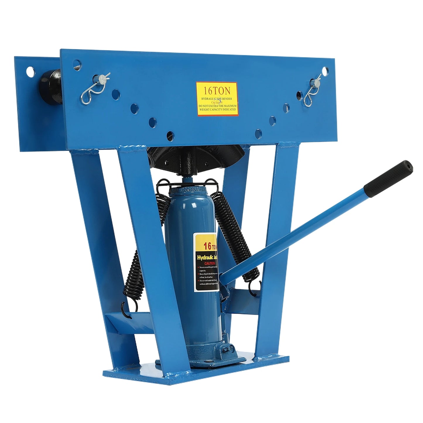 16 Ton Hydraulic Pipe Tube Bender Manual Heavy-Duty Pipe Bending Machine Red/Blue