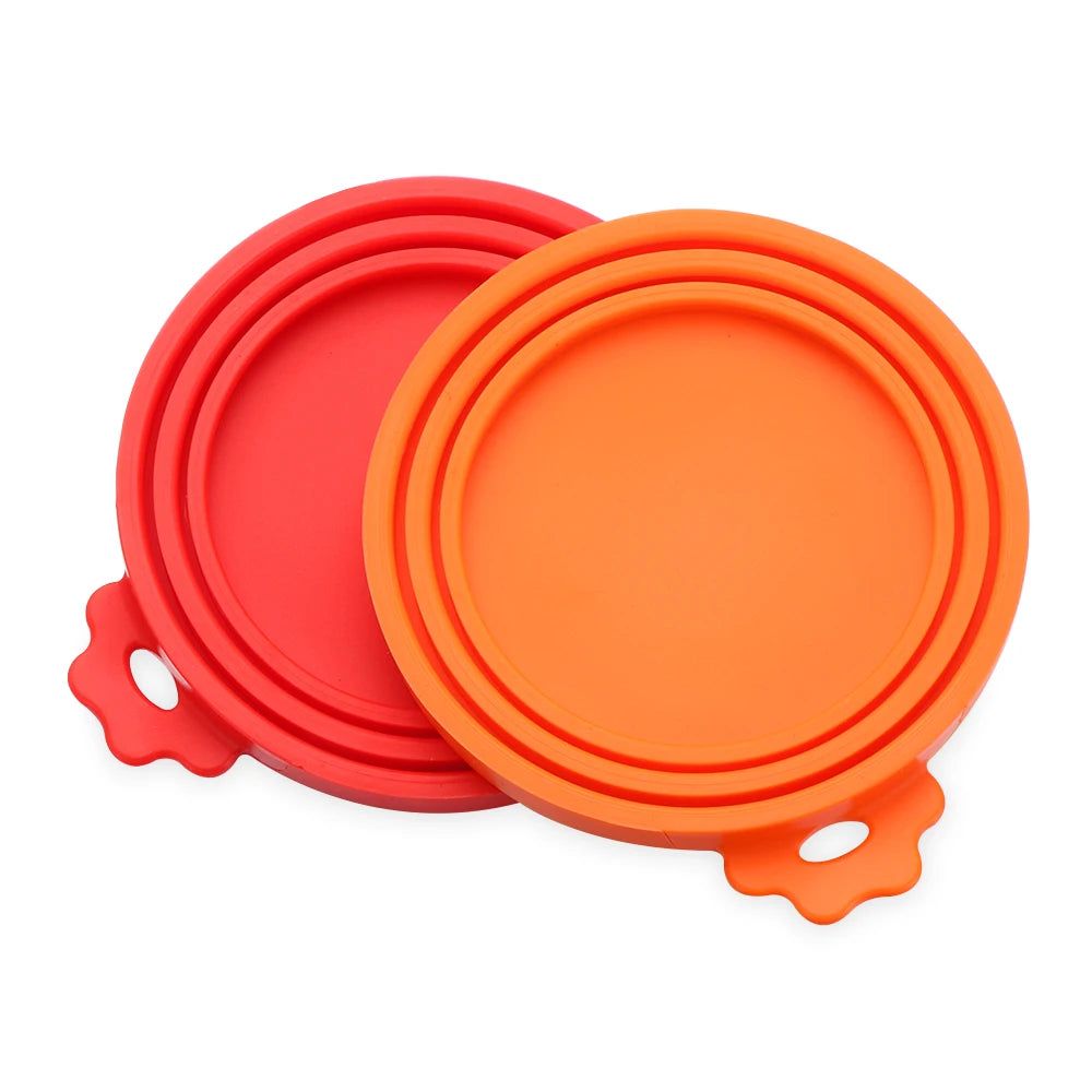 Silicone Canned Lid Sealed Feeders Food Can Lid For Puppy Dog Cat Storage Top Cap Reusable Cover Lid Health Pet Daily Supplies