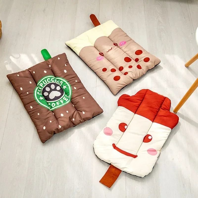 Dog Mat Cooling Summer Pad Mat Dogs Cat Blanket Sofa Breathable Cold Pet Dog Bed Summer Washable Small Medium Large Dogs Ice Pad