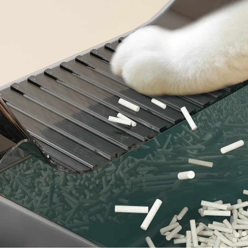 Cat Litter Box Design Semi-enclosed Sandbox Cat Tray Pet Toilet Prevent Splash Tray Goods For Kittens Litter Kitty Cat Bedpans