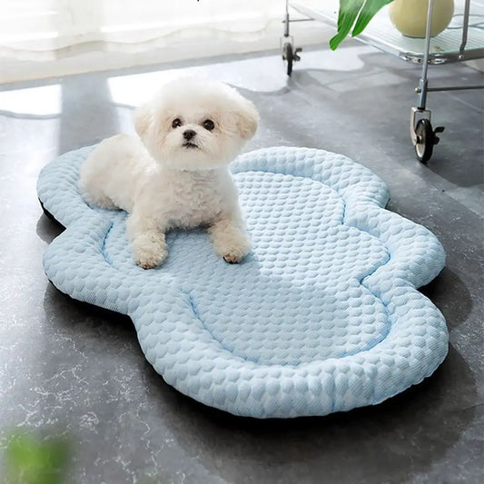 New Pet Cooling Mat Summer Soft Ice Silk Sleeping Pad for Small Animal Dog Cat Moisture-proof Cushion Matress Non-slip