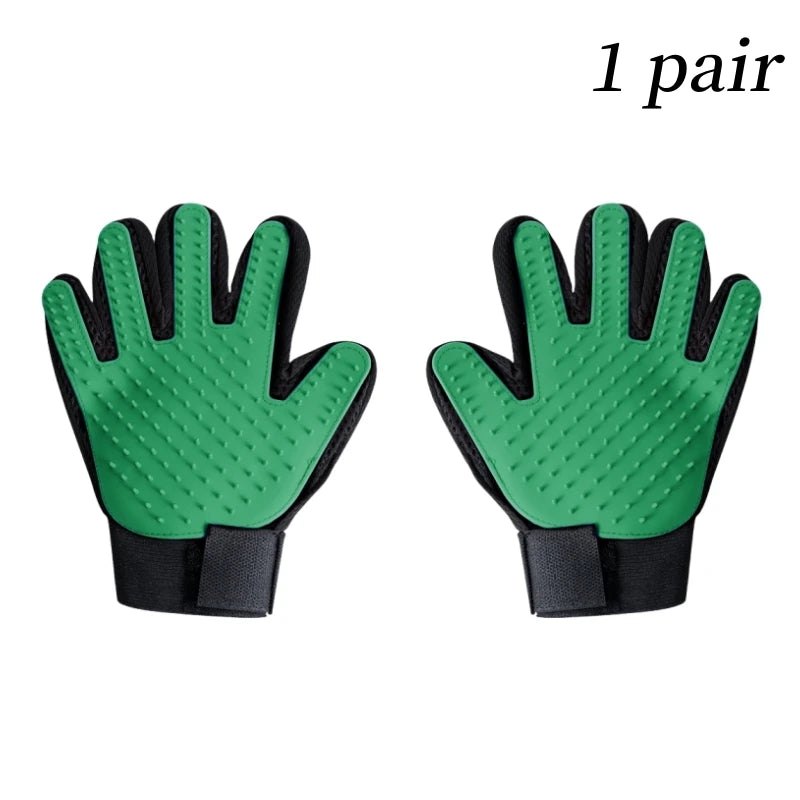 Rubber Pet Glove Cat Grooming Glove Dog Cat Hair Combs Pet Bath deShedding Tools Glove Massage Grooming Clean Dogs Cats Supplies