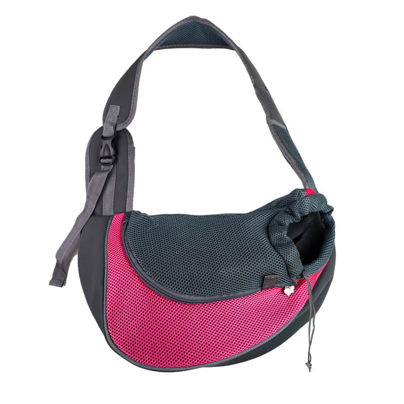 Reflective Breathable Mesh Pet Bag Portable Cat Puppy Crossbody Shoulder  Bag Travel Safe and Comfortable for Outgoing Pets