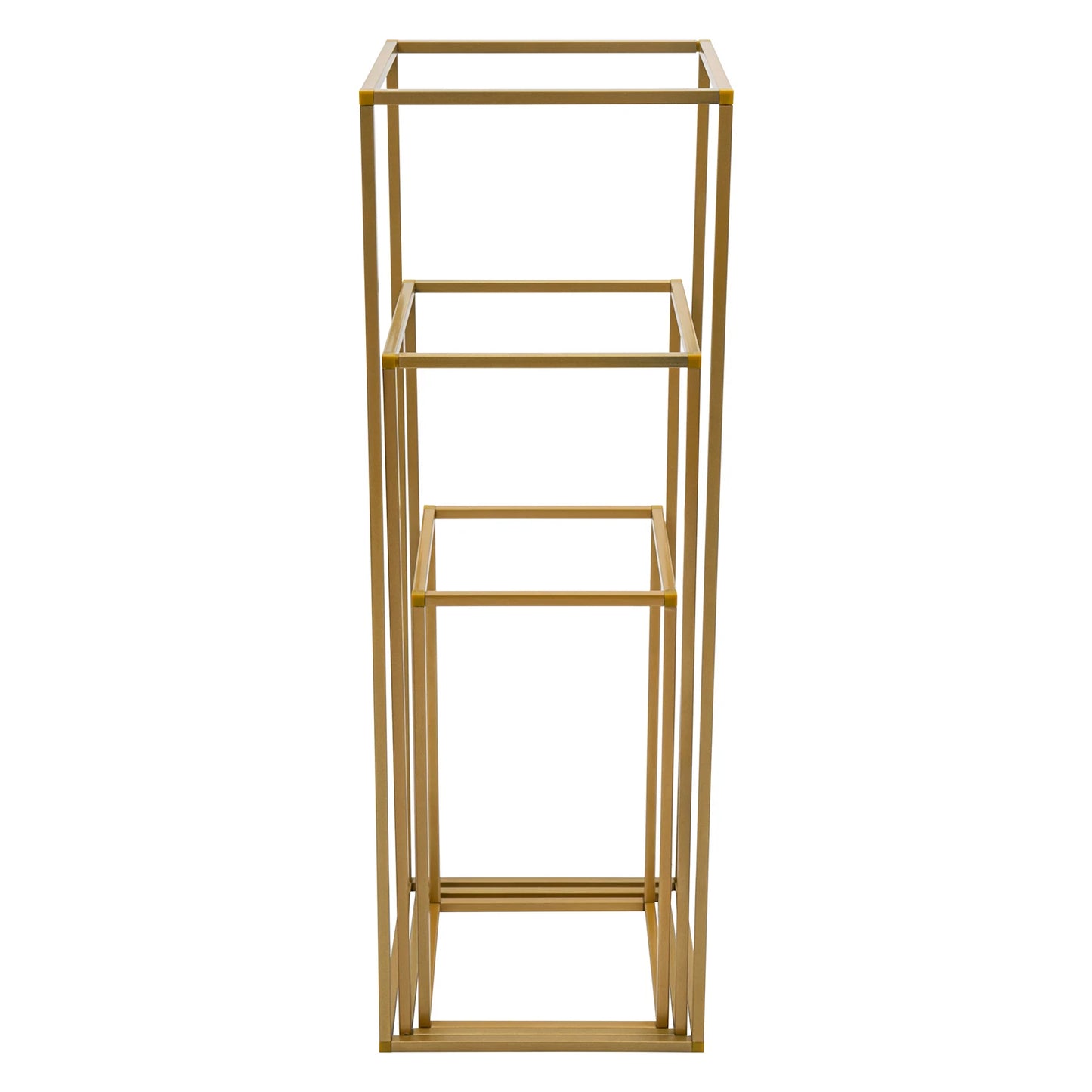 12 PCS Metal Flower Stand, Wedding Centerpieces, Pillar Rectangular Geometric Flower Rack for Event Party Decor