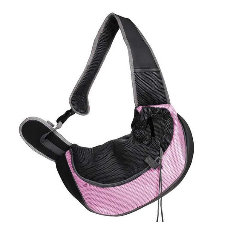 Reflective Breathable Mesh Pet Bag Portable Cat Puppy Crossbody Shoulder  Bag Travel Safe and Comfortable for Outgoing Pets