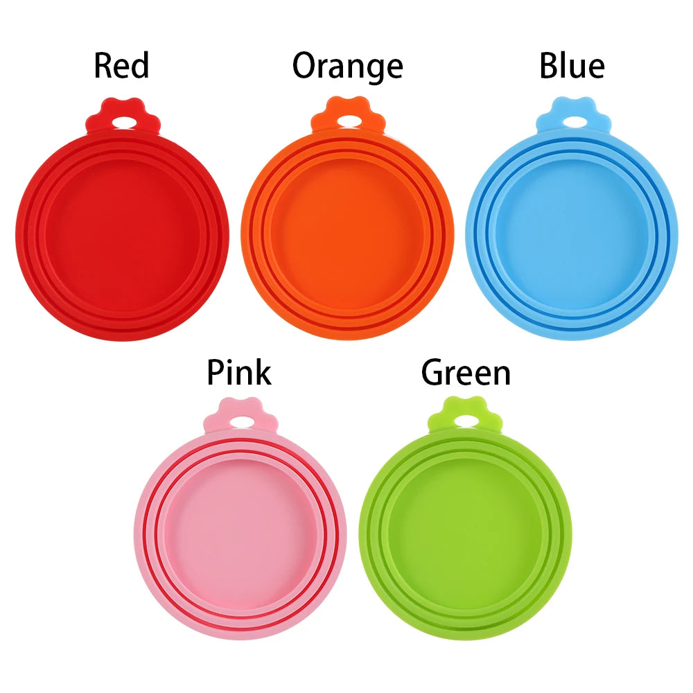 Silicone Canned Lid Sealed Feeders Food Can Lid For Puppy Dog Cat Storage Top Cap Reusable Cover Lid Health Pet Daily Supplies