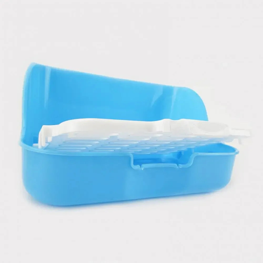 Small Pets Hamster Rabbit Toilet Potty Trainer Fixable Cage Tray for Small Animals hamster accessories  rabbit accessories pet