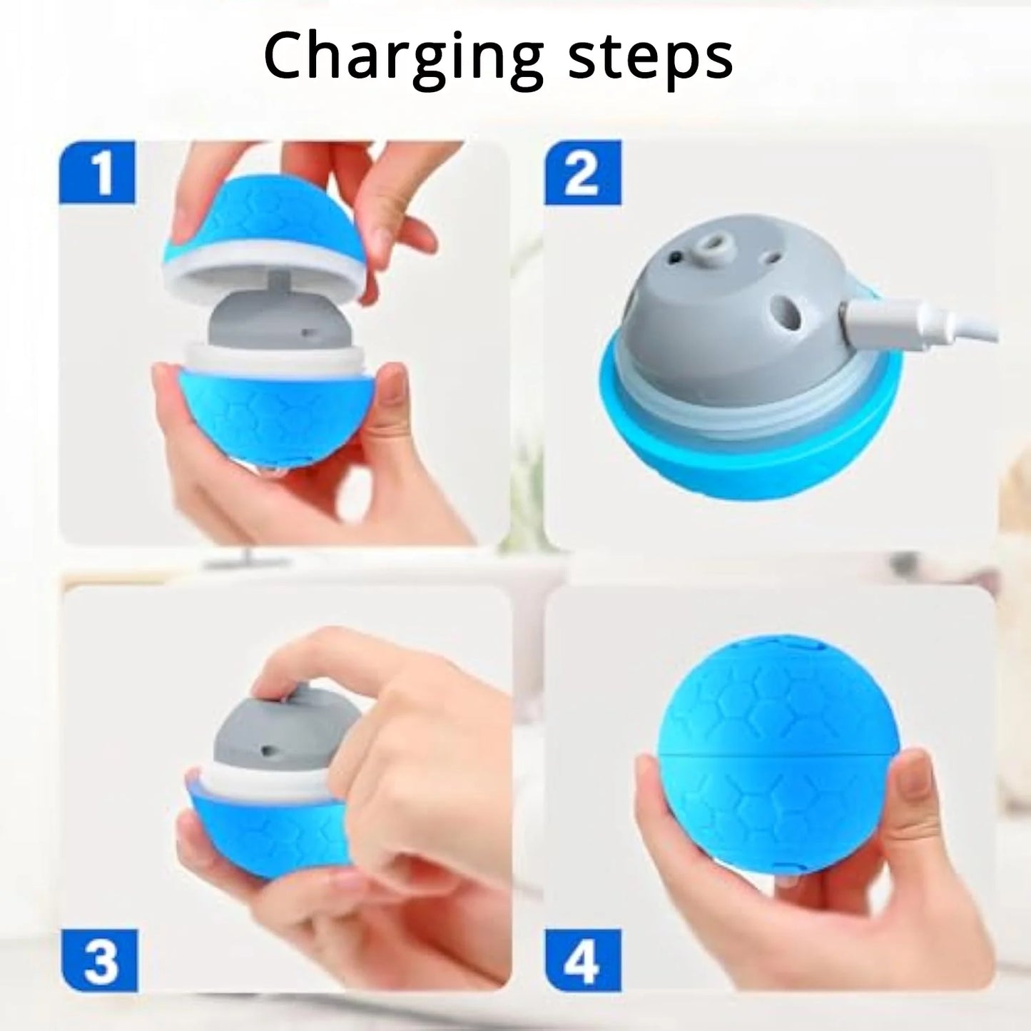 Electric Interactive Dog Ball Toys With Led Lilght Automatic Moving Smart Ball Dog Color Changing Bouncing Rotating Pet Products