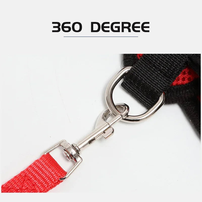 Pet Dog Harness Lead Leather Walking Escape Adjustable Mesh Vest Harness Puppy Collar Suitable For Medium Dog Harness