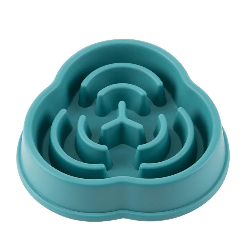 1pc Pet Dog Slow Food Plate Anti Suffocation Pet Bowl Slow Food Device Dog Plastic Food Bowl Prevent Swallowing of Pet Supplies