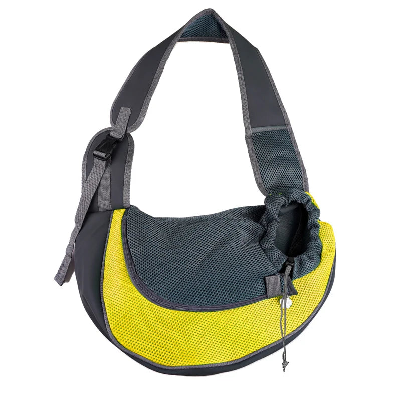 Reflective Breathable Mesh Pet Bag Portable Cat Puppy Crossbody Shoulder  Bag Travel Safe and Comfortable for Outgoing Pets