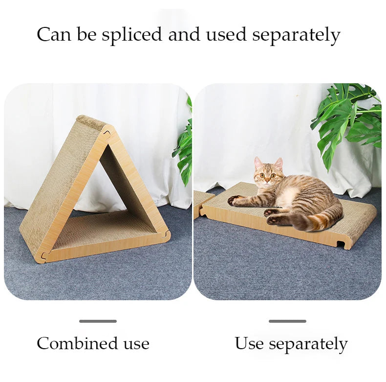 Cat Crapers Cat Tower Scratcher For Cats Combined Triangular 3 In 1 Scratching Post for Cats Multipurpose Cats Pet Products