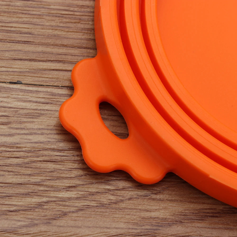 Silicone Canned Lid Sealed Feeders Food Can Lid For Puppy Dog Cat Storage Top Cap Reusable Cover Lid Health Pet Daily Supplies