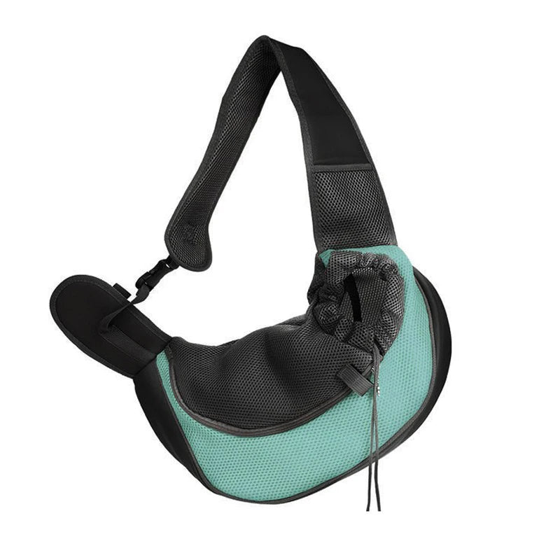 Reflective Breathable Mesh Pet Bag Portable Cat Puppy Crossbody Shoulder  Bag Travel Safe and Comfortable for Outgoing Pets