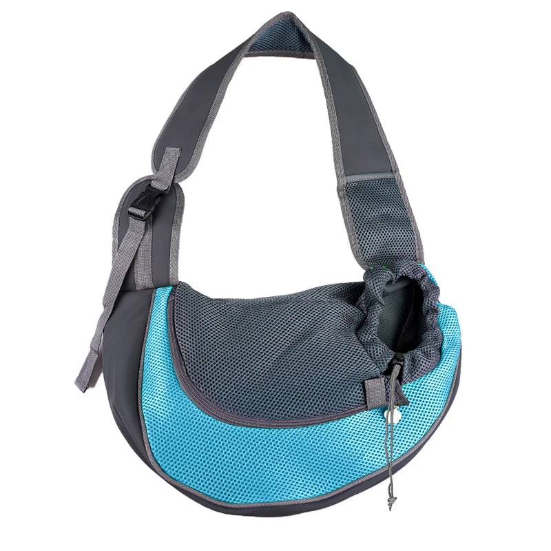 Reflective Breathable Mesh Pet Bag Portable Cat Puppy Crossbody Shoulder  Bag Travel Safe and Comfortable for Outgoing Pets