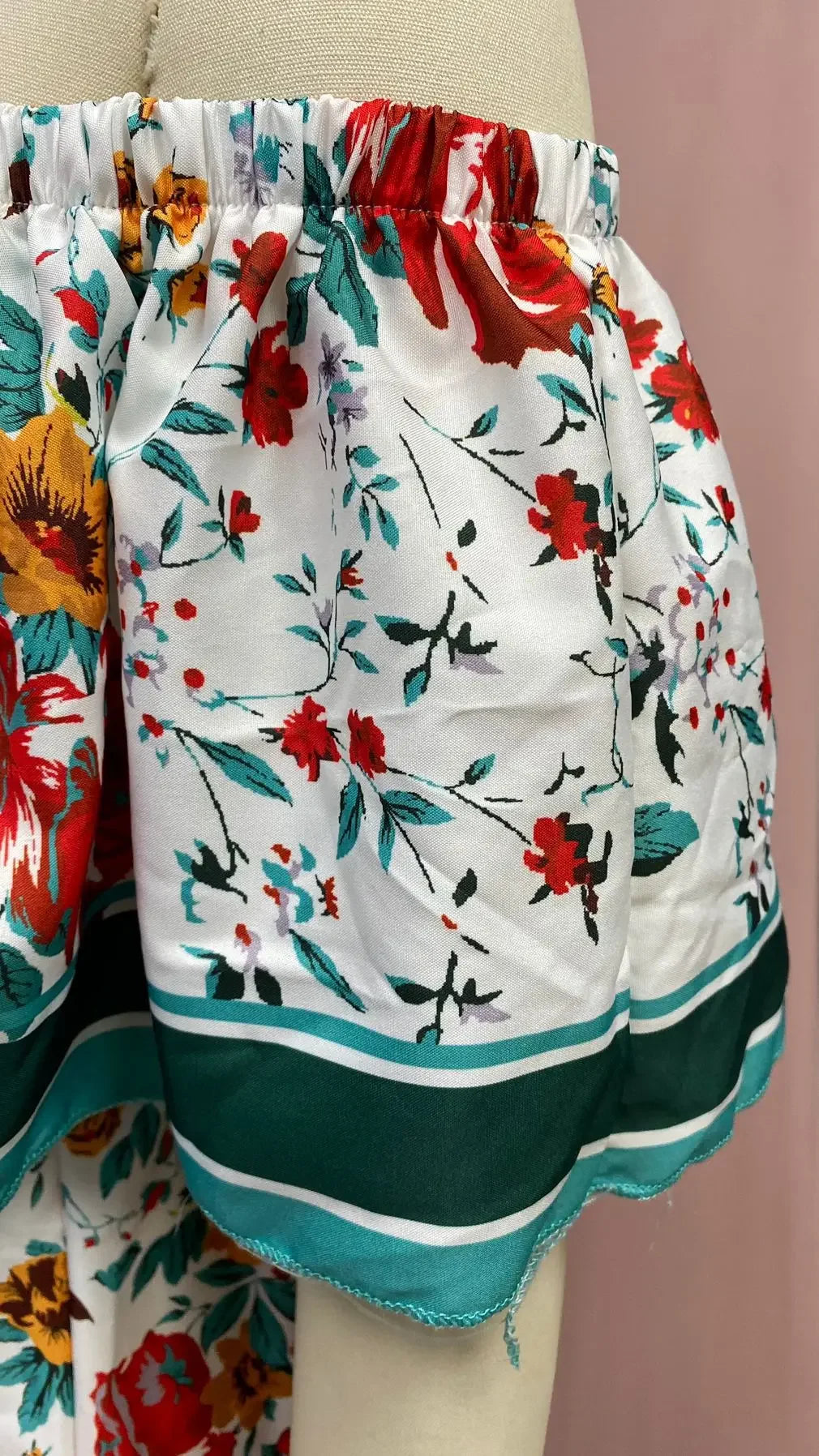 Amazon Off-shoulder Printing Long Dress New Arrival European American Foreign Trade Spring Summer Season Women Fashion