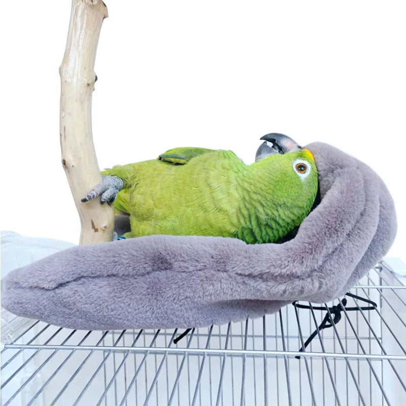 Winter Warm Bird Shawl Nest Corner Parrot Blanket Pet Small Animal Hanging Tent Cage Decoration For Parakeet Lovebird Cockatiel