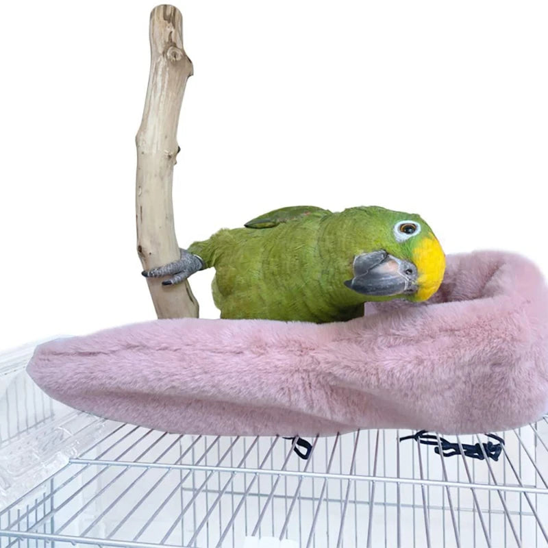 Winter Warm Bird Shawl Nest Corner Parrot Blanket Pet Small Animal Hanging Tent Cage Decoration For Parakeet Lovebird Cockatiel