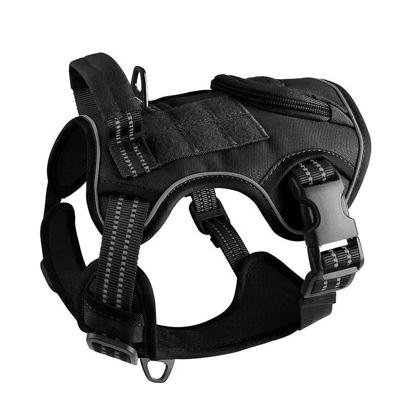 Dog Leash Tactical Dog Chest And Back Large Dog Pet Chest And Back Strap Explosion-Proof Charging Dog Traction Rope