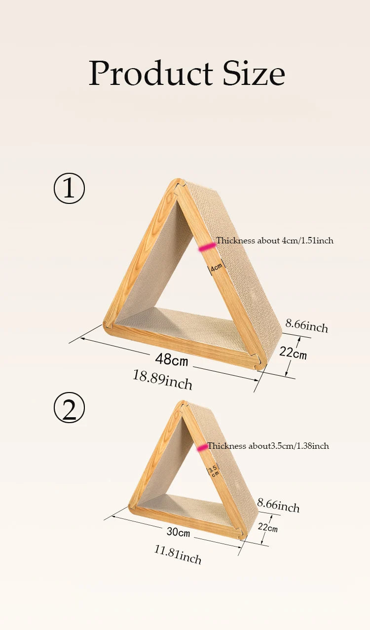 Cat Crapers Cat Tower Scratcher For Cats Combined Triangular 3 In 1 Scratching Post for Cats Multipurpose Cats Pet Products