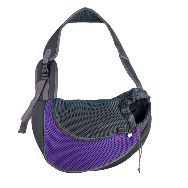Reflective Breathable Mesh Pet Bag Portable Cat Puppy Crossbody Shoulder  Bag Travel Safe and Comfortable for Outgoing Pets
