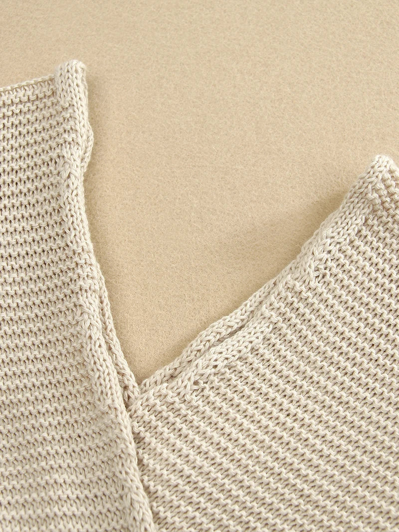 2024 White Crochet Tunic Bikini Cover-ups Sexy Hollow Out Long Dress V neck Women Summer Clothes Beach Wear Knitted Cover Up