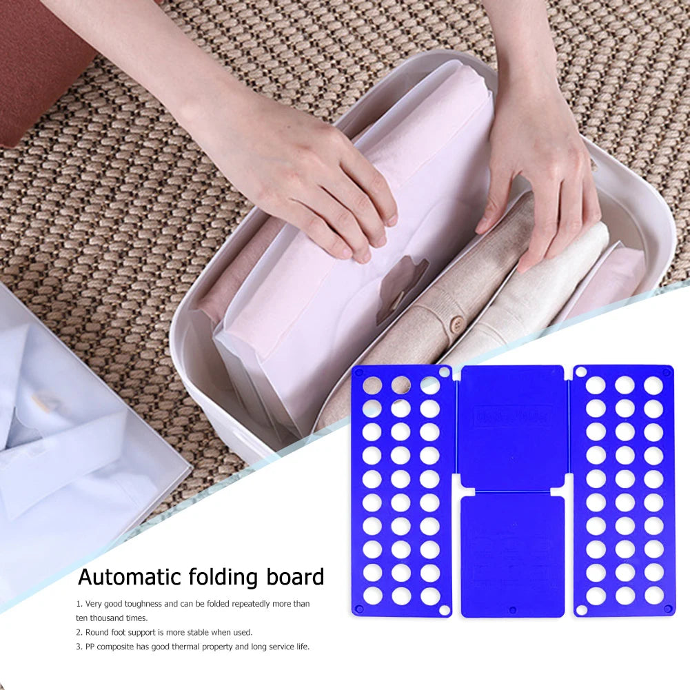 Quick Clothes Plastic Folding Board Household T Shirts Adult Kids Adjustable Cloth Holder Organziers for Home Quick Storage Tool