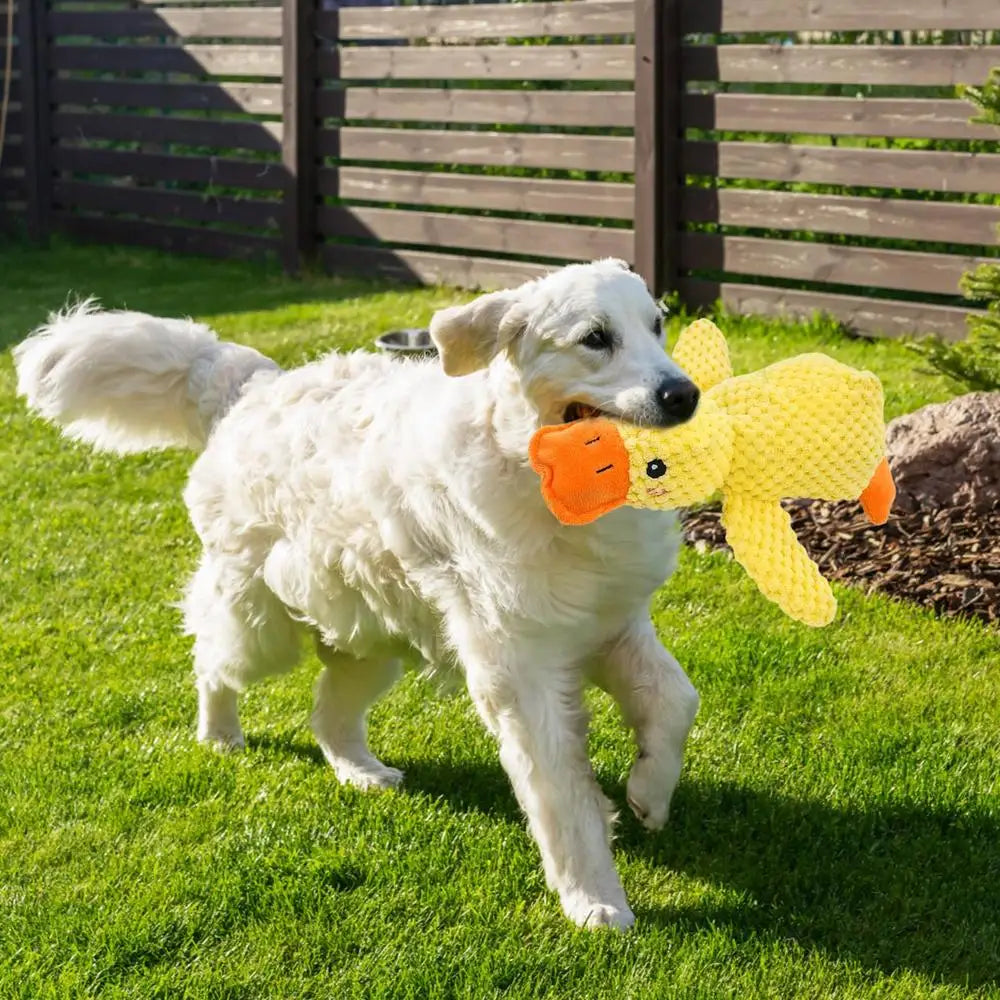 bite resistant Dog toy plush companion sleeping duck teeth grinding sound relief duck sound toy teething dog toys