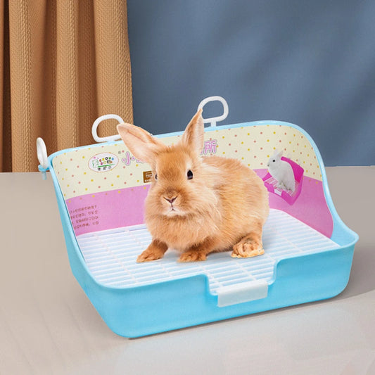 Small Pets Hamster Rabbit Toilet Potty Trainer Fixable Cage Tray for Small Animals hamster accessories  rabbit accessories pet