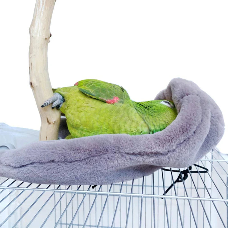 Winter Warm Bird Shawl Nest Corner Parrot Blanket Pet Small Animal Hanging Tent Cage Decoration For Parakeet Lovebird Cockatiel