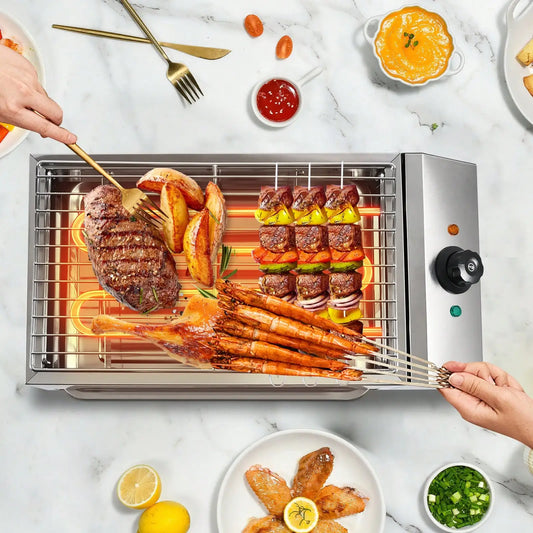 Family Smokeless Grill 1800W 110V Stainless Steel Electric Smokeless Barbecue Oven Grill For Restaurant BBQ Equipment