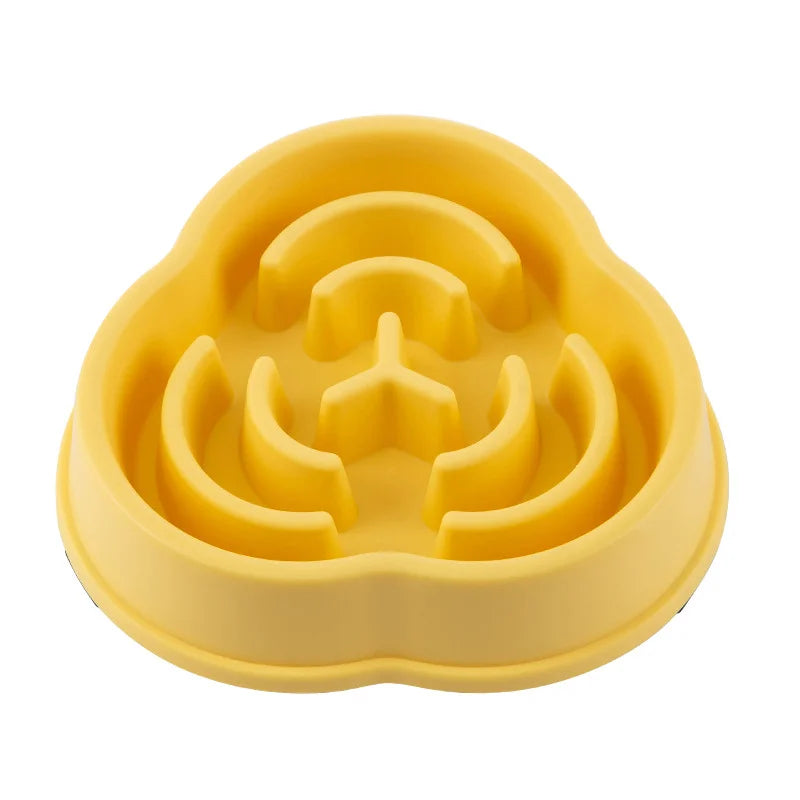 1pc Pet Dog Slow Food Plate Anti Suffocation Pet Bowl Slow Food Device Dog Plastic Food Bowl Prevent Swallowing of Pet Supplies